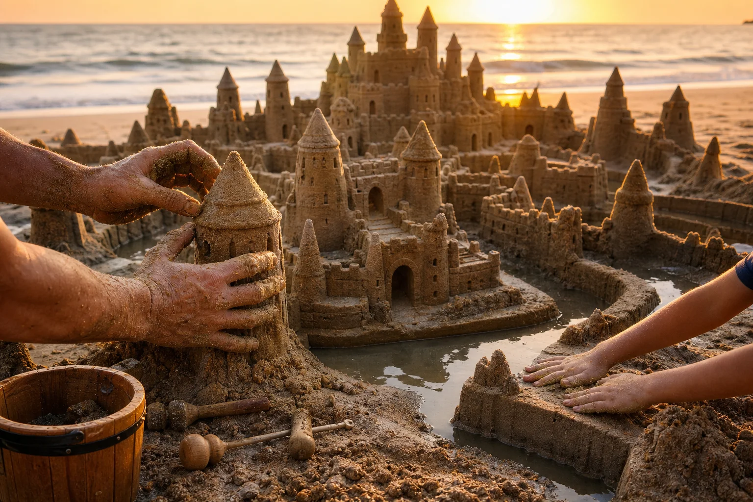 Hero image for Creativity and craft - building sand castles